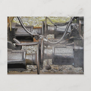 STEAM TRAINS POSTCARD