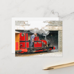 STEAM TRAINS POSTCARD