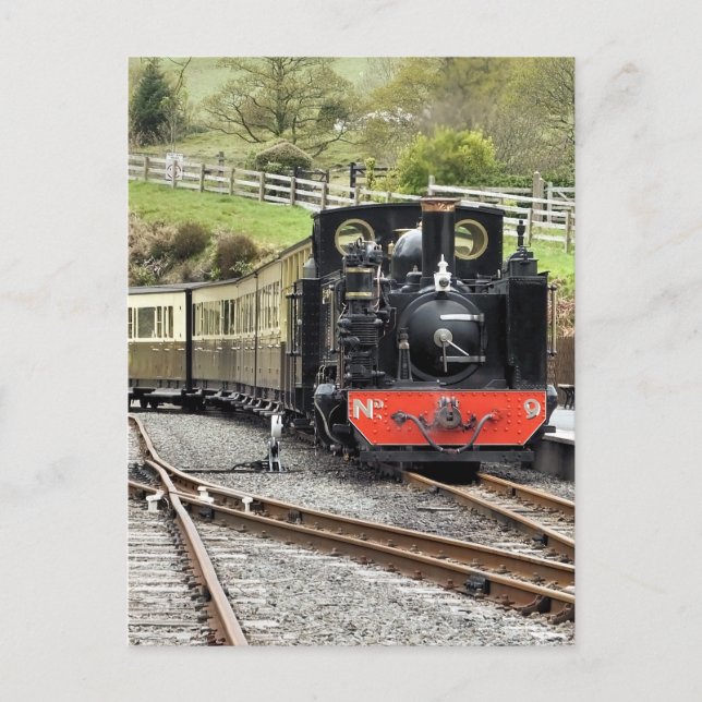STEAM TRAINS POSTCARD (Front)