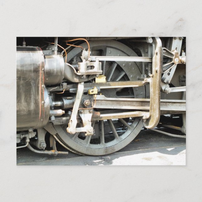 STEAM TRAINS POSTCARD (Front)