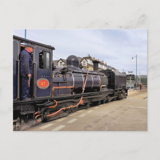 STEAM TRAINS POSTCARD (Front)