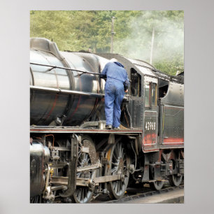 STEAM TRAINS POSTER