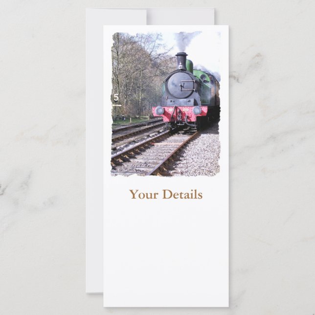 STEAM TRAINS RACK CARDS (Front)
