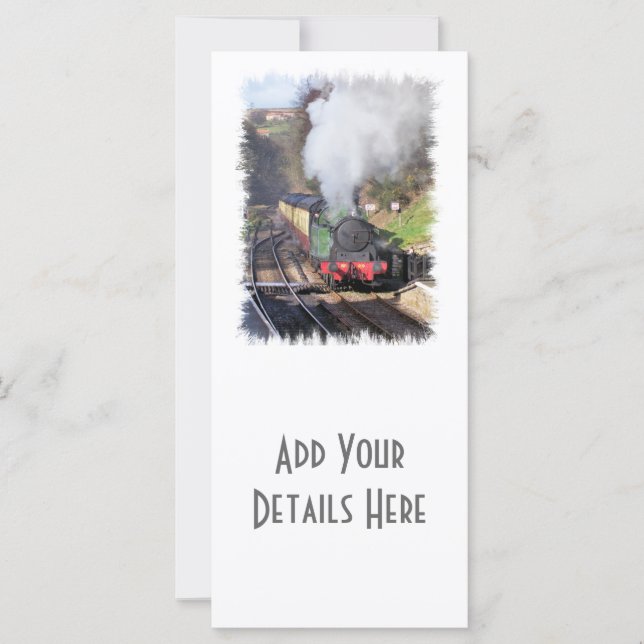 STEAM TRAINS RACK CARDS (Front)