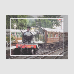 STEAM TRAINS TISSUE PAPER