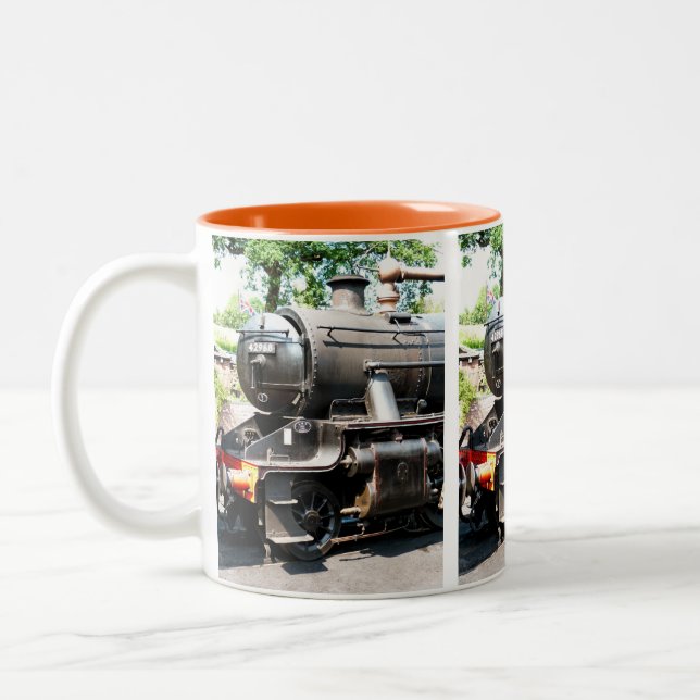 STEAM TRAINS Two-Tone COFFEE MUG (Left)