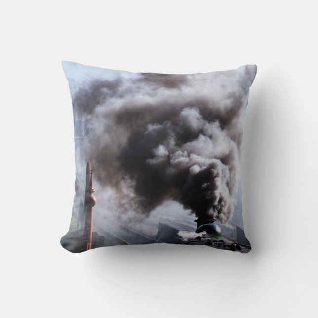 STEAM TRAINS UK THROW PILLOW (Front)