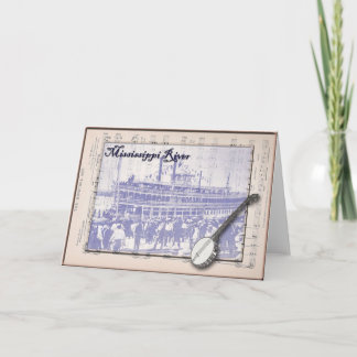 Steamboat and Music Card