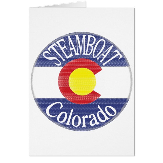 Steamboat Colorado circle flag (Front)