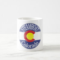 Steamboat Colorado circle flag
