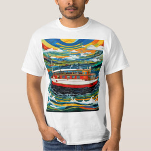 Steamboat in storm 3 T-Shirt