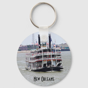 Steamboat on the Mississippi River Keychain
