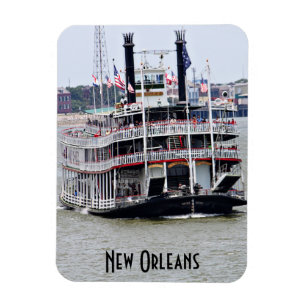 Steamboat on the Mississippi River Magnet