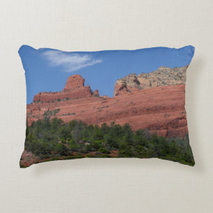 Steamboat Rock in Sedona Arizona Photography Accent Pillow