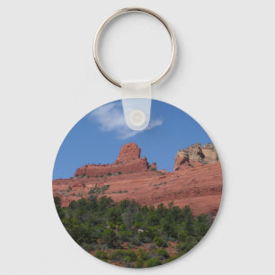 Steamboat Rock in Sedona Arizona Photography Keychain