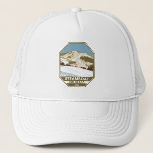 Steamboat Ski Area Winter Colorado Trucker Hat