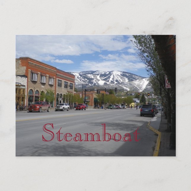 Steamboat Springs Colorado Postcard (Front)