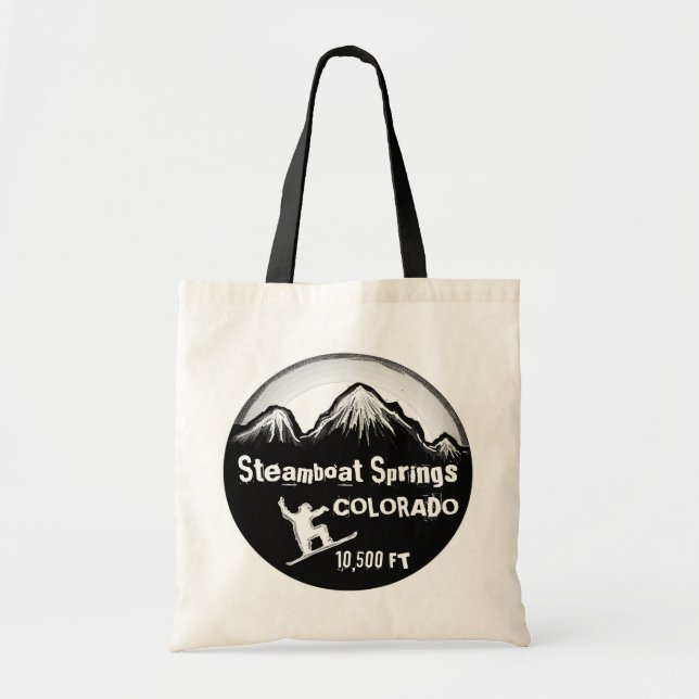 Steamboat Springs Colorado sac de snowboard art (Devant)