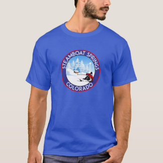STEAMBOAT SPRINGS COLORADO SKI BIKE HIKE MOUNTAINS T-Shirt