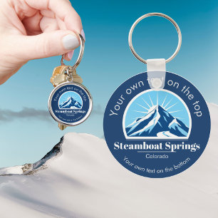 Steamboat Springs Colorado ski resort gift Keychain