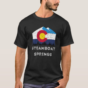 Steamboat Springs Colorado Vintage Graphic Ski   T-Shirt