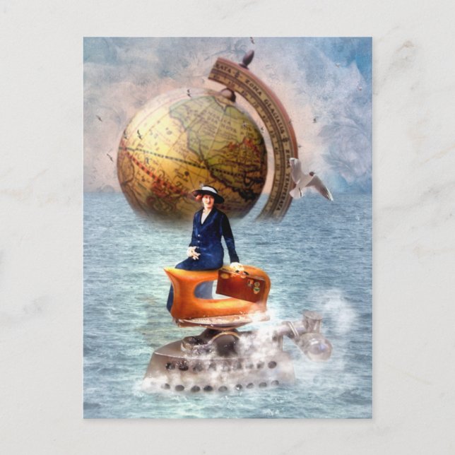 Steamboat Stella Holiday Postcard (Front)