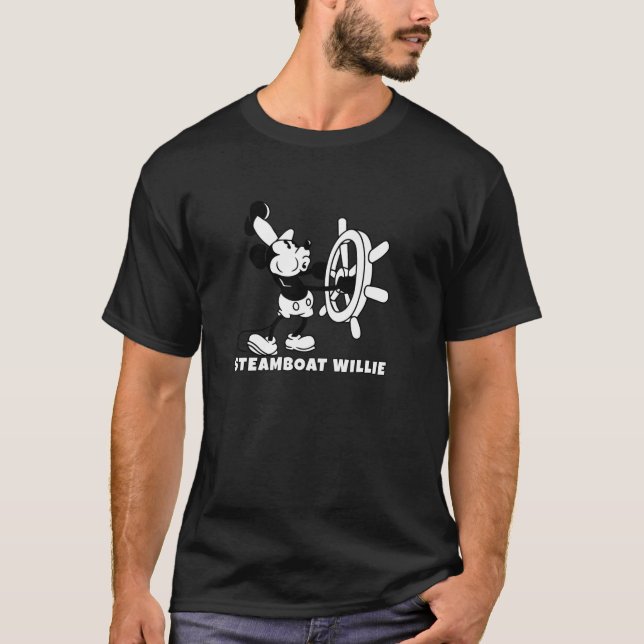 Steamboat Willie Long Sleeve T Shirt (Front)
