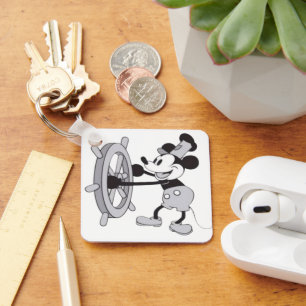 Steamboat Willie Mickey Keychain