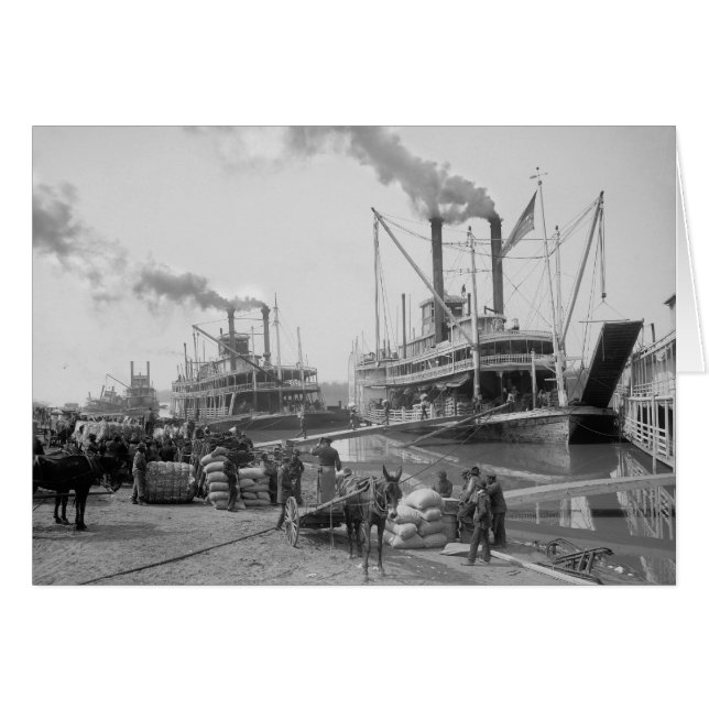 Steamboats at Vicksburg, 1910 (Front Horizontal)