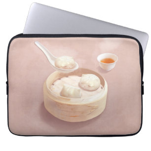 Steamed Bao Buns with Tea Laptop Sleeve