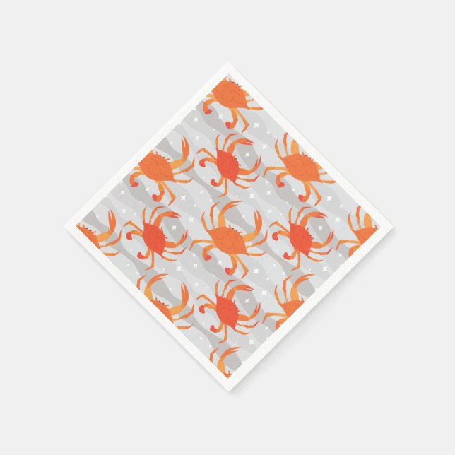 Steamed Crabs Napkin (Corner)