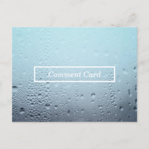 steamed glass comment card