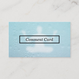 steamed glass fitness comment card