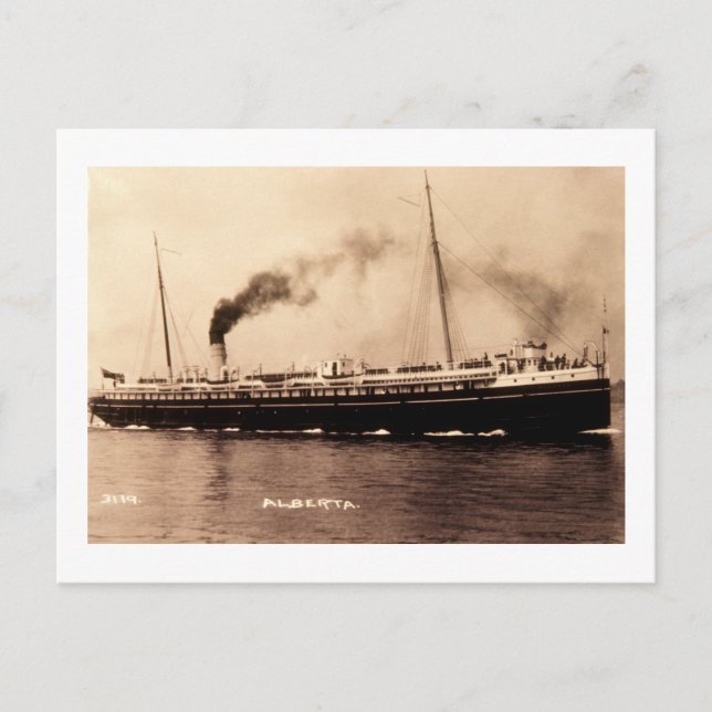 Steamer Alberta - Louis Pesha Postcard (Front)