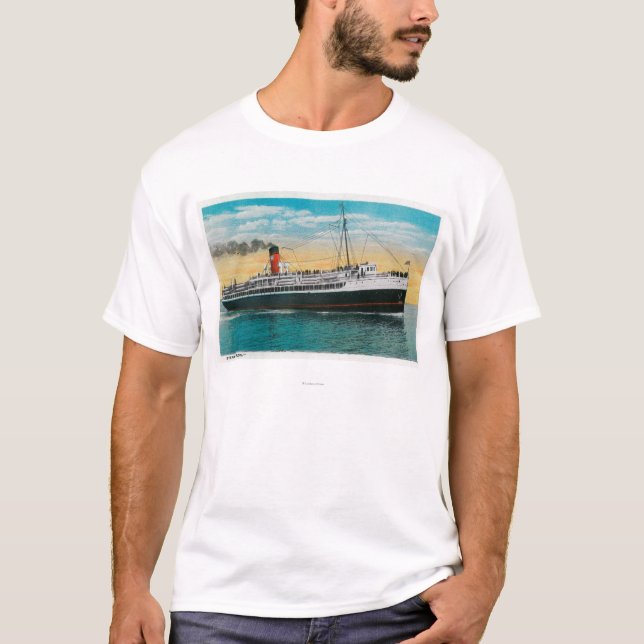 Steamer "Avalon" at Santa Catalina Island T-Shirt (Front)
