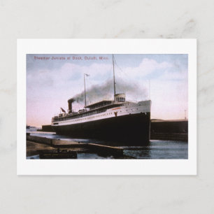 Steamer Juniata at Dock, Duluth, Minnesota Postcard