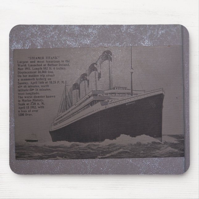 steamer titanic mouse pad (Front)