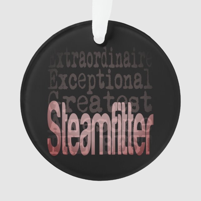 Steamfitter Extraordinaire Ornament (Front)