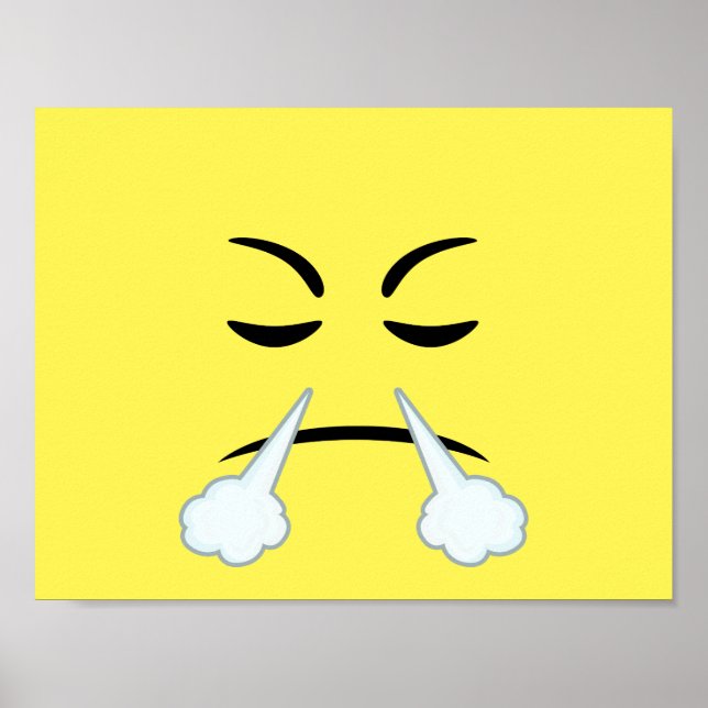 Steaming Emoji Poster (Front)