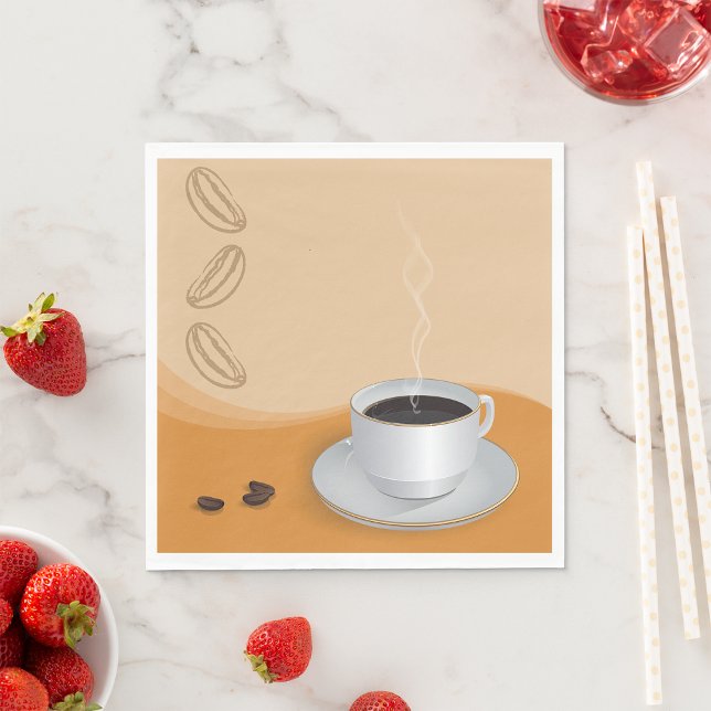 Steaming Hot Coffee Napkin (Creator Uploaded)