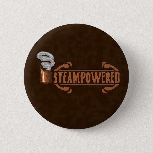 Steampowered 2 Inch Round Button (Front)