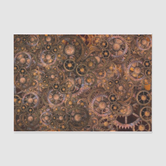 Steampunk 16 tissue paper (Front)