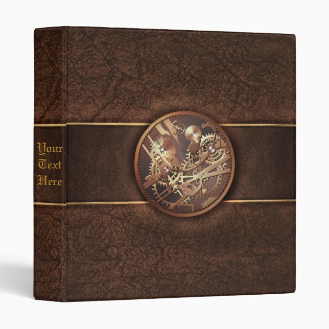 steampunk 1in binder to personalize (Front/Spine)