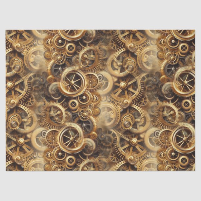 Steampunk 27A1 Tissue Paper (Front)