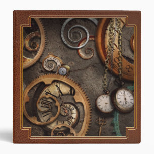 Steampunk - Abstract - Time is complicated Binder