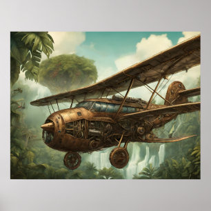 Steampunk Aircraft - Art Print