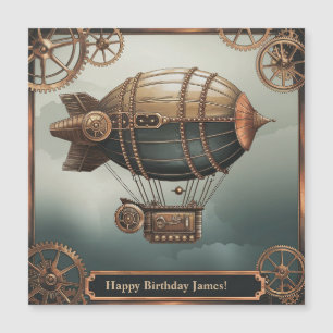 Steampunk Airship Vintage Adventure Design