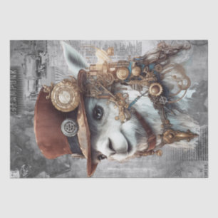 Steampunk Alpaca Tissue Paper