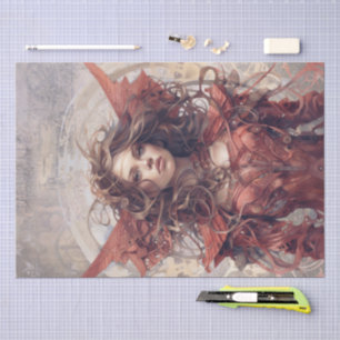 Steampunk Angel Tissue Paper