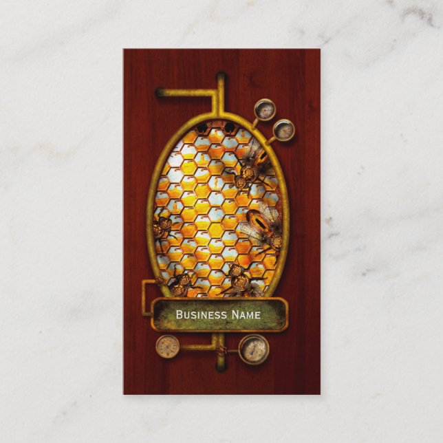 Steampunk - Apiary - The hive Business Card (Front)
